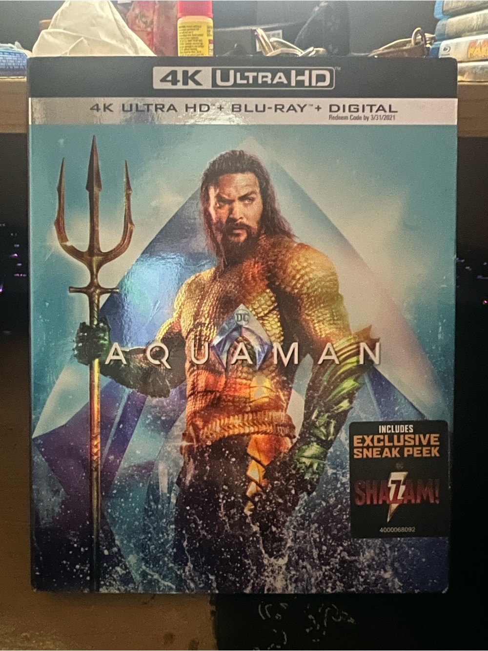 Aquaman 4K Ultra HD Blu-ray + Digital - Aquaman Cover Art